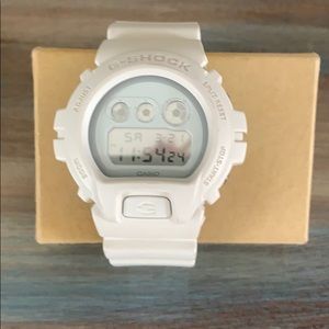 Men’s white G-Shock watch